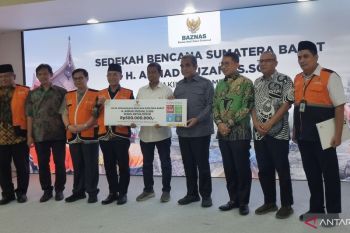 Baznas terima bantuan Rp500 juta bagi korban Sumbar dari Ahmad Muzani