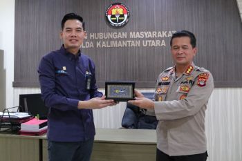 Kabid Humas Polda Kaltara terima Kunjungan Dari Kepala PLN UP3 Kaltara