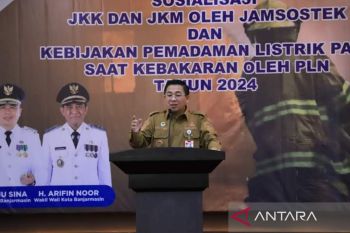 Relawan Damkar di Banjarmasin terima jaminan keselamatan kerja