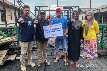 Pupuk Kaltim bantu perbaikan rumah korban kebakaran Bontang Kuala