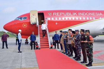 Presiden Jokowi bertolak ke Riau