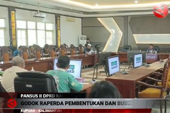 Pansus II DPRD Kapuas godok raperda pembentukan dan susunan perangkat derah