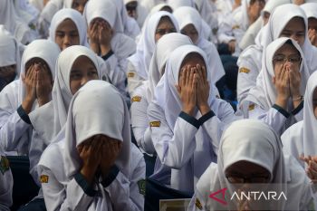 FOTO - Doa bersama pelajar untuk Palestina di Aceh