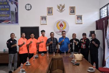Atlet Pencak Silat PON Kalteng training camp tiga bulan di Malang