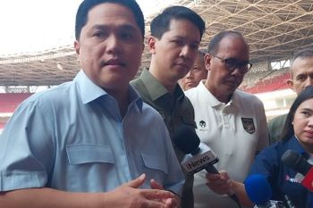 Erick sebut lapangan GBK sudah bagus untuk laga Indonesia lawan Irak