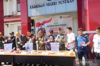 Kejari Nunukan musnahkan ratusan BB tindak pidana