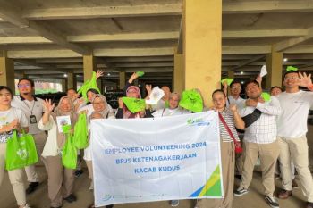 BPJAMSOSTEK  Kudus kampanyekan pengurangan sampah plastik