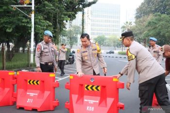 Polisi terjunkan 1.347 personel amankan aksi Bela Palestina di depan Kedubes AS