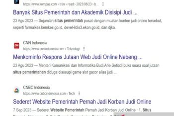 Diskominfotik waspada judi online di website pemerintah