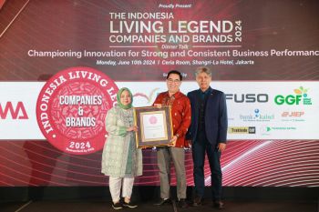 Konsisten selama lebih dari 50 tahun, Tjiwi Kimia raih Indonesia Best Living Legend Companies &amp; Brands 2024