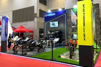 Suzuki pamerkan jajaran sepeda motor di ajang  Jakarta Fair 2024