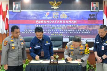 Polda Sulteng dan SKK Migas teken kerja sama bantuan pengamanan