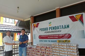 Bear Brand berikan 12 ribu produk untuk Korban Erupsi Gunung Ruang Sulut
