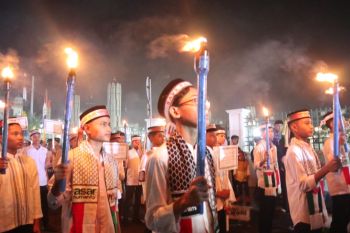 Pawai takbir keliling kembali meriahkan malam Idul Adha di Banda Aceh