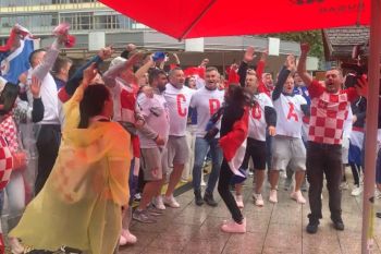 Suporter timnas Kroasia bertebaran di Berlin