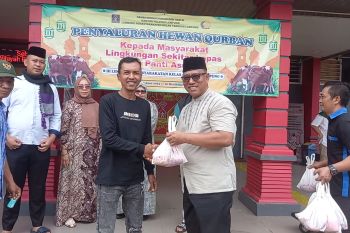 Lapas Rajabasa salurkan 50 kupon pembagian hewan kurban untuk masyarakat sekitar