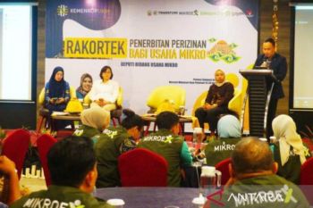 Kemenkop UKM menggelar Rakortek penerbitan perizinan bagi usaha mikro