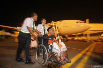 Kedatangan jamaah haji Surabaya