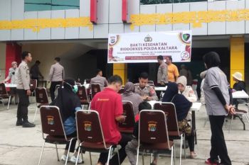 Bakti Kesehatan di Car Free Day Tebu Kayan pada HUT Bhayangkara 2024