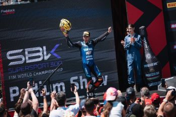 Berikut posisi Aldi Satya Mahendra dalam klasemen, usai raih podium juara WorldSSP300 Misano