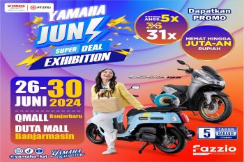 Tinggal beberapa hari lagi, buruan nikmati potongan harga motor Yamaha Juni Super Deal Exhibition