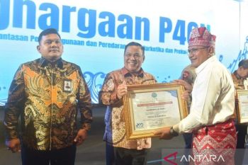Ini respons Pj Gubri SF Hariyanto usai menerima penghargaan P4GN dari BNN RI