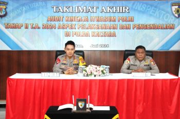 Taklimat Akhir Audit Kinerja Itwasum Polri Tahap II TA. 2024 di Polda Kaltara