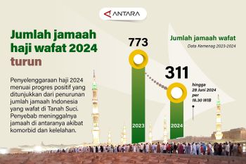 Jumlah jamaah haji wafat 2024 menurun