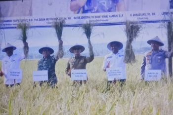 Penjabat Gubernur Sulsel serahkan bantuan benih ke Pemkab Pinrang