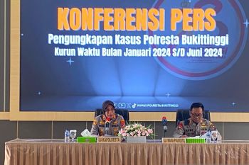 Ungkap kasus, Polresta Bukittinggi tetapkan 54 tersangka narkoba dari 38 LP