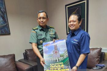 Kunjungan Kapendam di AntaraJatim