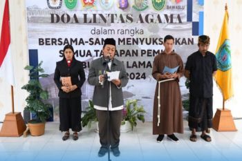 Doa lintas agama dukung suksesnya Pemilu 2024 di Lamandau