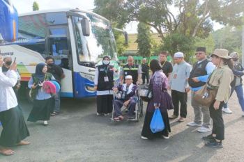 Rombongan terakhir jamaah haji Kapuas tiba dengan selamat