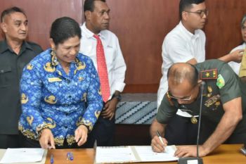 200 prajurit Korem174/ATW garap lahan pertanian Merauke