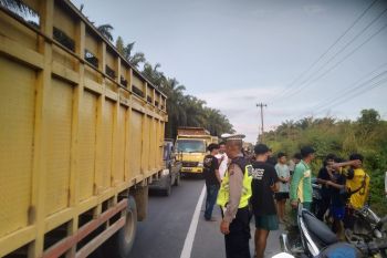 Kecelakaan maut di Siakhulu Kampar, seorang ibu tewas dan anak kritis