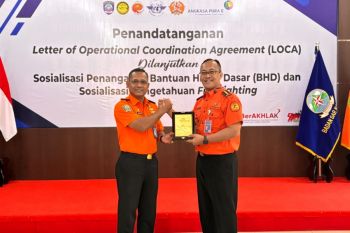 Badan SAR Nasional Pekanbaru-PT Angkasa Pura II sepakati pertolongan korban