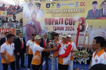 Sebanyak 2.000 atlet karate bertanding di ajang Bupati Cup Lombok Tengah