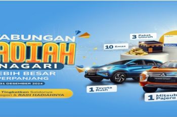 Ayo tambah saldo, Bank Nagari adakan undian tabungan berhadiah