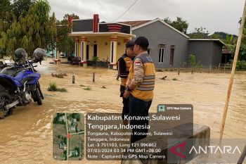 BPBD catat 200 lansia terdampak banjir luapan Sungai Aworeka Konawe