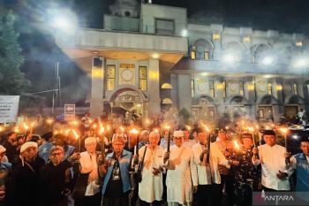 1.500 orang pawai obor 1 Muharram di Kota Bogor