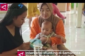 Intervensi stunting di Samarinda dengan distribusi telur sehat