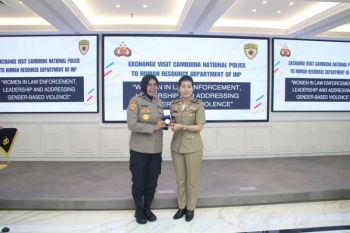 Kepolisian Kamboja belajar pemberdayaan Polwan Polri