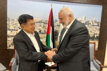 Jusuf Kalla bahas kondisi terkini Palestina bersama Hamas