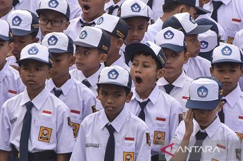 Hari pertama masuk sekolah di Ciamis