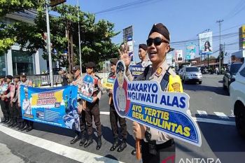 Polres Kulon Progo kampanyekan tertib lalu lintas cegah kecelakaan
