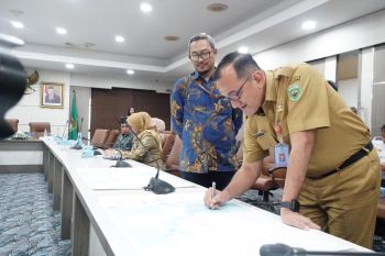 Plh Sekda Sumsel sepakati Dokumen Dinas Materi Teknis Muatan Perairan Pesisir RZWP3K