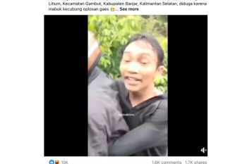Video viral mabuk kecubung di Kalsel hoaks!