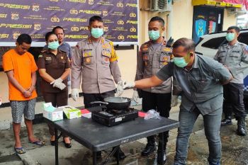 Polresta Jayapura musnahkan sabu senilai Rp 2 miliar