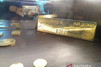Harga emas Antam naik tajam lagi hari ini
