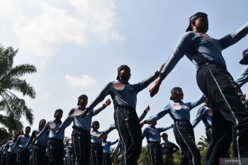 Latihan Paskibra di Madiun